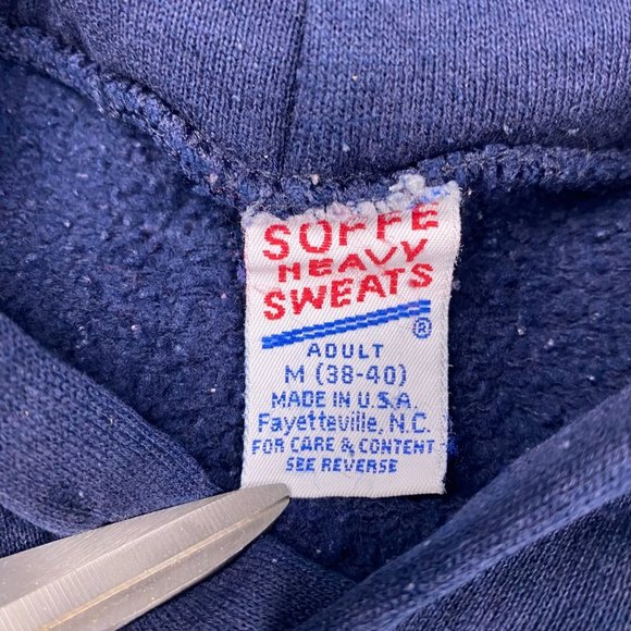 Vintage University of Main Black Bears Hockey Hoodie Sweatshirt Men's Small - Picture 4 of 9